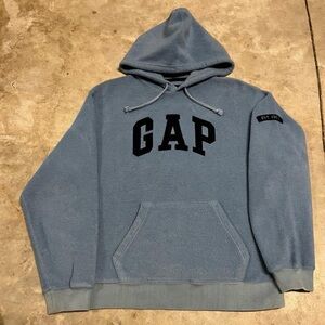 GAP Vintage Y2K Light Blue Pullover Hoodie Women’s Small Grunge Skater